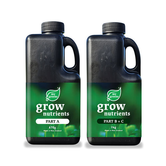 Hydroponic Nutrients - Parts A, B+C